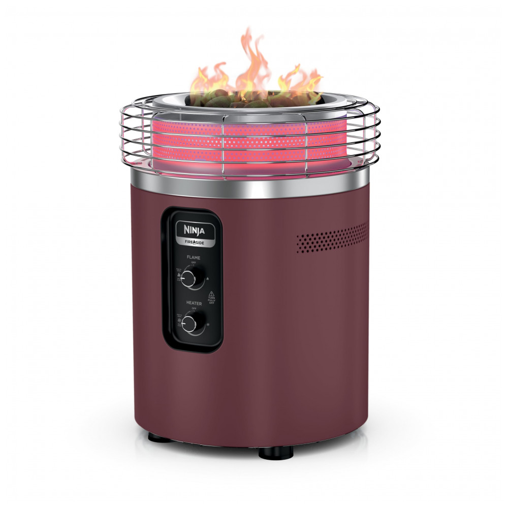 Ninja Fireside360 Aquecedor Externo Portátil com 3 Modos Chama, Calor e Ambos Para Jardim, Camping e Praia