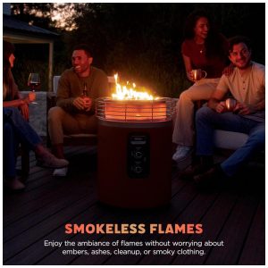 Ninja Fireside360 Aquecedor Externo Portátil com 3 Modos Chama, Calor e Ambos Para Jardim, Camping e Praia