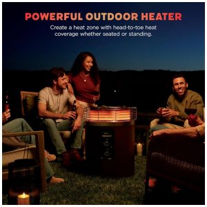 Ninja Fireside360 Aquecedor Externo Portátil com 3 Modos Chama, Calor e Ambos Para Jardim, Camping e Praia