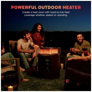 Ninja Fireside360 Aquecedor Externo Portátil com 3 Modos Chama, Calor e Ambos Para Jardim, Camping e Praia