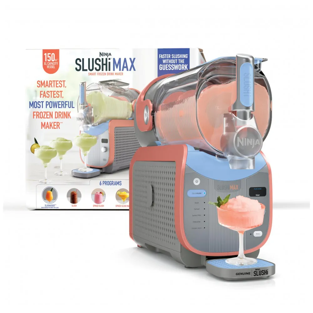 Máquina de Slush Raspadinha Ninja SLUSHi Max Pêssego 4,4L 12 Porções Frozen Drinks