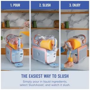 Máquina de Slush Raspadinha Ninja SLUSHi Max Pêssego 4,4L 12 Porções Frozen Drinks