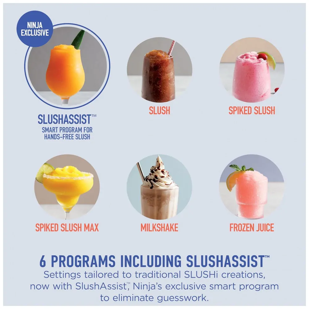 Máquina de Slush Raspadinha Ninja SLUSHi Max Pêssego 4,4L 12 Porções Frozen Drinks
