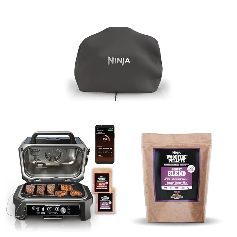 Ninja Woodfire Premium Grill Cover XL Pro Capa Protetora Premium para Churrasqueiras e Defumadores Ninja