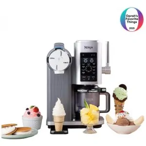 Máquina de Sorvete Ninja CREAMi Scoop Swirl NC701 Prata 480 ml 13 Programas 800W