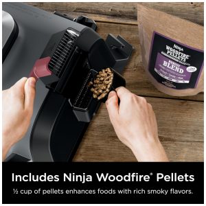 Churrasqueira Elétrica Ninja Woodfire Outdoor Grill Smoker 6 em 1 OG321 1760W 110V