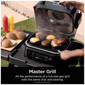 Churrasqueira Elétrica Ninja Woodfire Outdoor Grill Smoker 6 em 1 OG321 1760W 110V