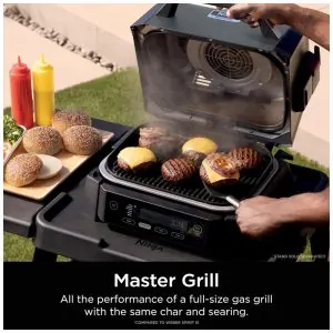 Churrasqueira Elétrica Ninja Woodfire Outdoor Grill Smoker 6 em 1 OG321 1760W 110V