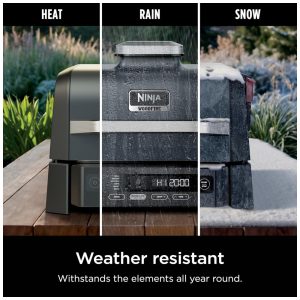 Churrasqueira Elétrica Ninja Woodfire Outdoor Grill Smoker 6 em 1 OG321 1760W 110V