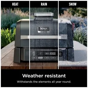 Churrasqueira Elétrica Ninja Woodfire Outdoor Grill Smoker 6 em 1 OG321 1760W 110V