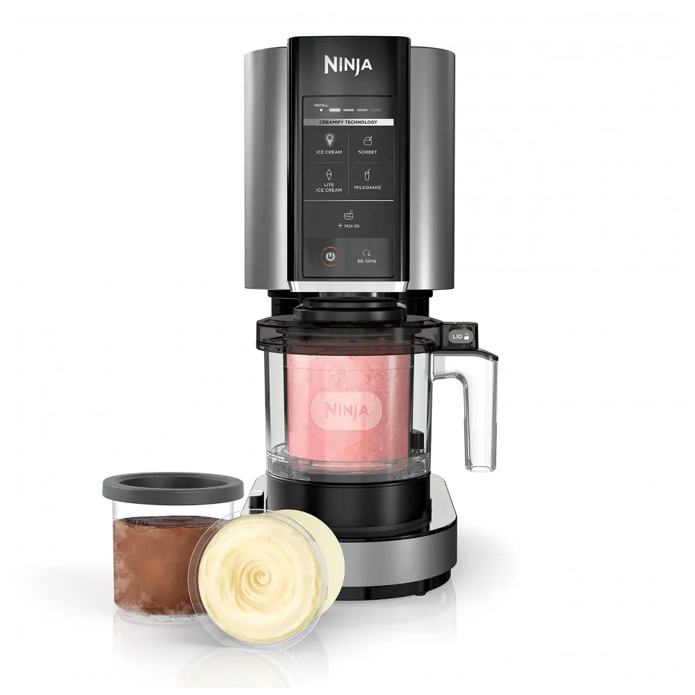 Sorveteira Ninja CREAMi Cloud Silver 470 ml 7 Programas NC300 DE 110V