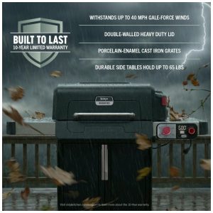 Churrasqueira Ninja FlexFlame 3 Queimadores Gás Propano e Elétrica 5 em 1 Preta 400W 110V