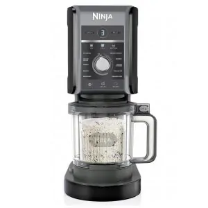 Sorveteira Ninja CREAMi Deluxe Preta 2 Potes 710 ml 11 Programas XL NC501 110V