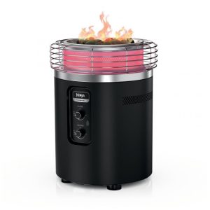 Ninja Fireside360 Aquecedor Externo com 3 Modos Chama, Calor e Chama Calor Portátil e Sem Fumaça
