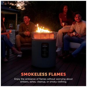 Ninja Fireside360 Aquecedor Externo com 3 Modos Chama, Calor e Chama Calor Portátil e Sem Fumaça