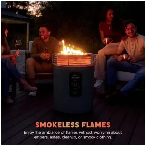 Ninja Fireside360 Aquecedor Externo com 3 Modos Chama, Calor e Chama Calor Portátil e Sem Fumaça