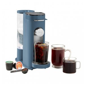 Cafeteira Ninja Pods Grounds Azul 1,65 L Café em Pó e Cápsulas 7 Tamanhos de Dose PB041BL 110V