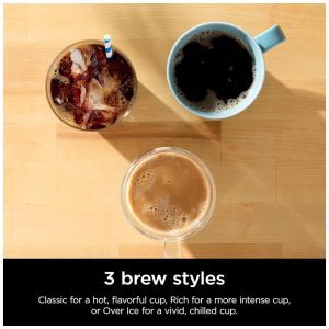 Cafeteira Ninja Pods Grounds Azul 1,65 L Café em Pó e Cápsulas 7 Tamanhos de Dose PB041BL 110V