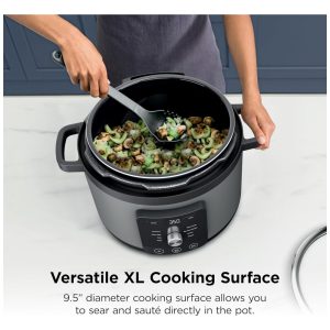 Panela de Pressão Elétrica Ninja HyperHeat Cinza 6,2 L 9 em 1 SimpliServe Pot 1200 W PC201GY 110V