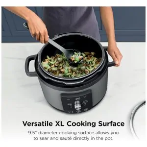 Panela de Pressão Elétrica Ninja HyperHeat Cinza 6,2 L 9 em 1 SimpliServe Pot 1200 W PC201GY 110V