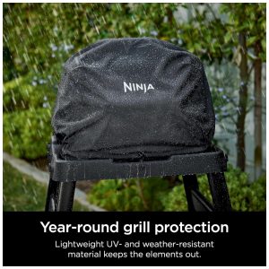 Ninja Woodfire Pro Connect Premium XL Chapa de Cerâmica Capa Resistente Churrasqueira 7 em 1 Bluetooth