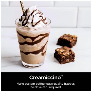 Sorveteira Ninja CREAMi Deluxe Prata para Sorvetes, Picolés e Iogurte Congelado com 4 Potes XL de 710ml, 11 em 1, Capacidade Extra