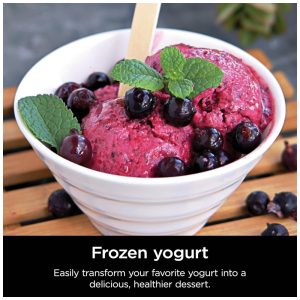 Sorveteira Ninja CREAMi Deluxe Prata para Sorvetes, Picolés e Iogurte Congelado com 4 Potes XL de 710ml, 11 em 1, Capacidade Extra