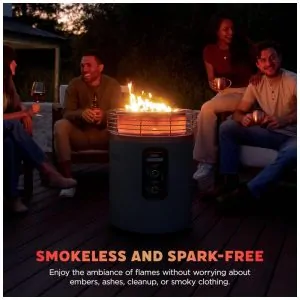 Ninja Fireside360 Aquecedor Externo e Fogueira Portátil 3 Modos, Chama Sem Fumaça, Controle Fácil, 80.000 BTUs