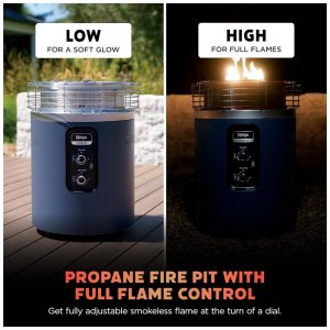 Ninja Fireside360 Aquecedor e Fire Pit Portátil 3 Modos Chama e Calor para Varanda e Camping