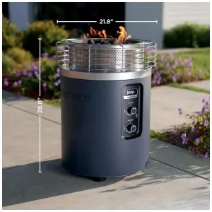 Ninja Fireside360 Aquecedor e Fire Pit Portátil 3 Modos Chama e Calor para Varanda e Camping