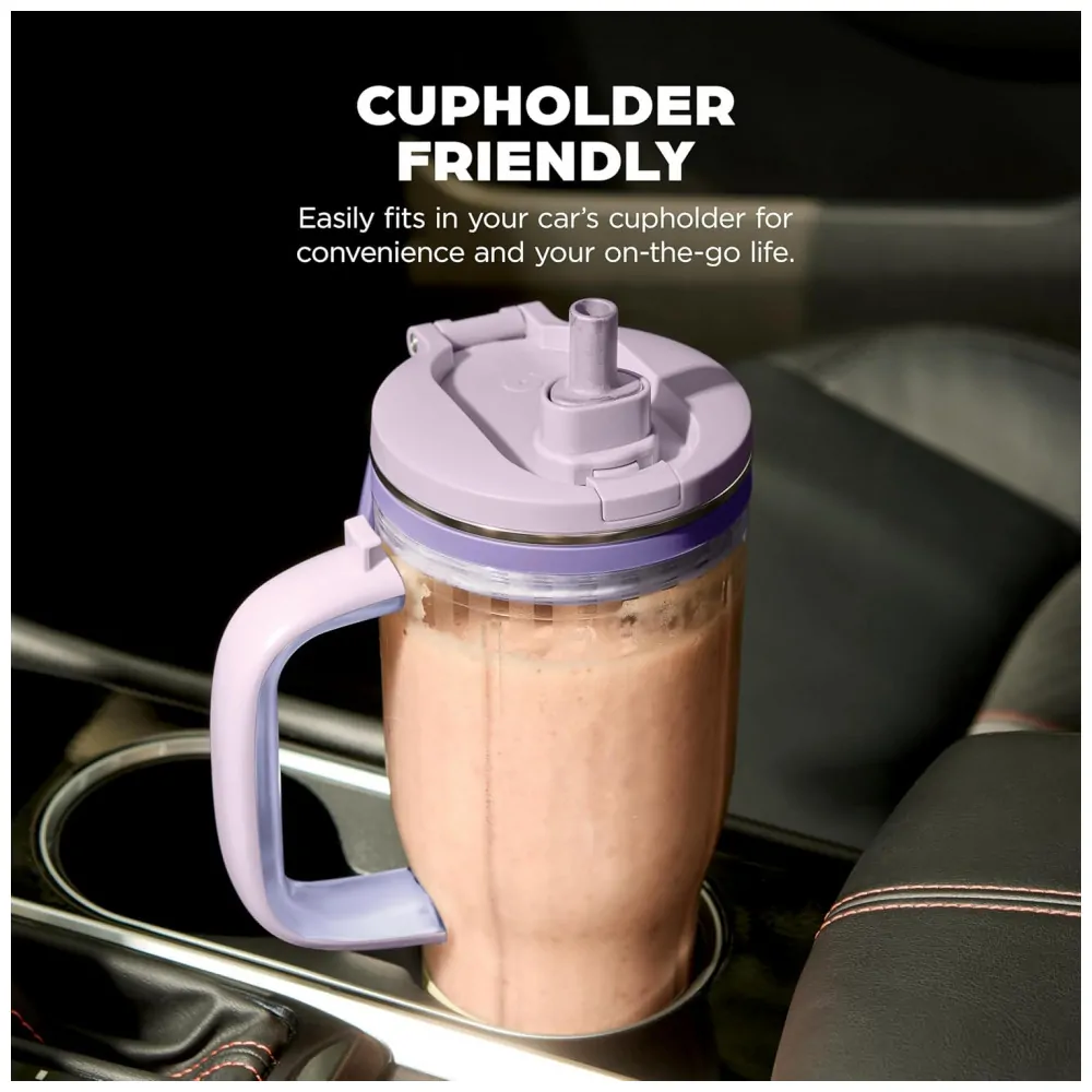 Liquidificador Pessoal Ninja Blendboss Lavanda 770 ml Copo Viagem Tampa Antivazamento Auto iQ 110V