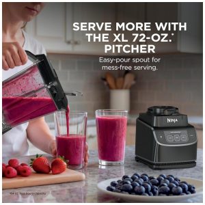 Liquidificador Ninja UltraCrush Profissional 2 L Preto 1000W Copo Tritan Tecnologia Total Crushing