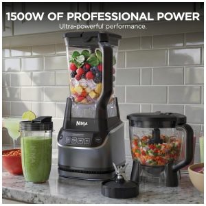 Liquidificador Ninja UltraCrush Profissional 2 L Cinza 1500W Copo Tritan Tecnologia Total Crushing 110V