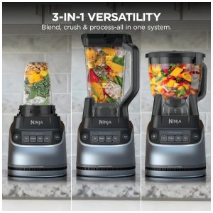 Liquidificador Ninja UltraCrush Profissional 2 L Cinza 1500W Copo Tritan Tecnologia Total Crushing 110V