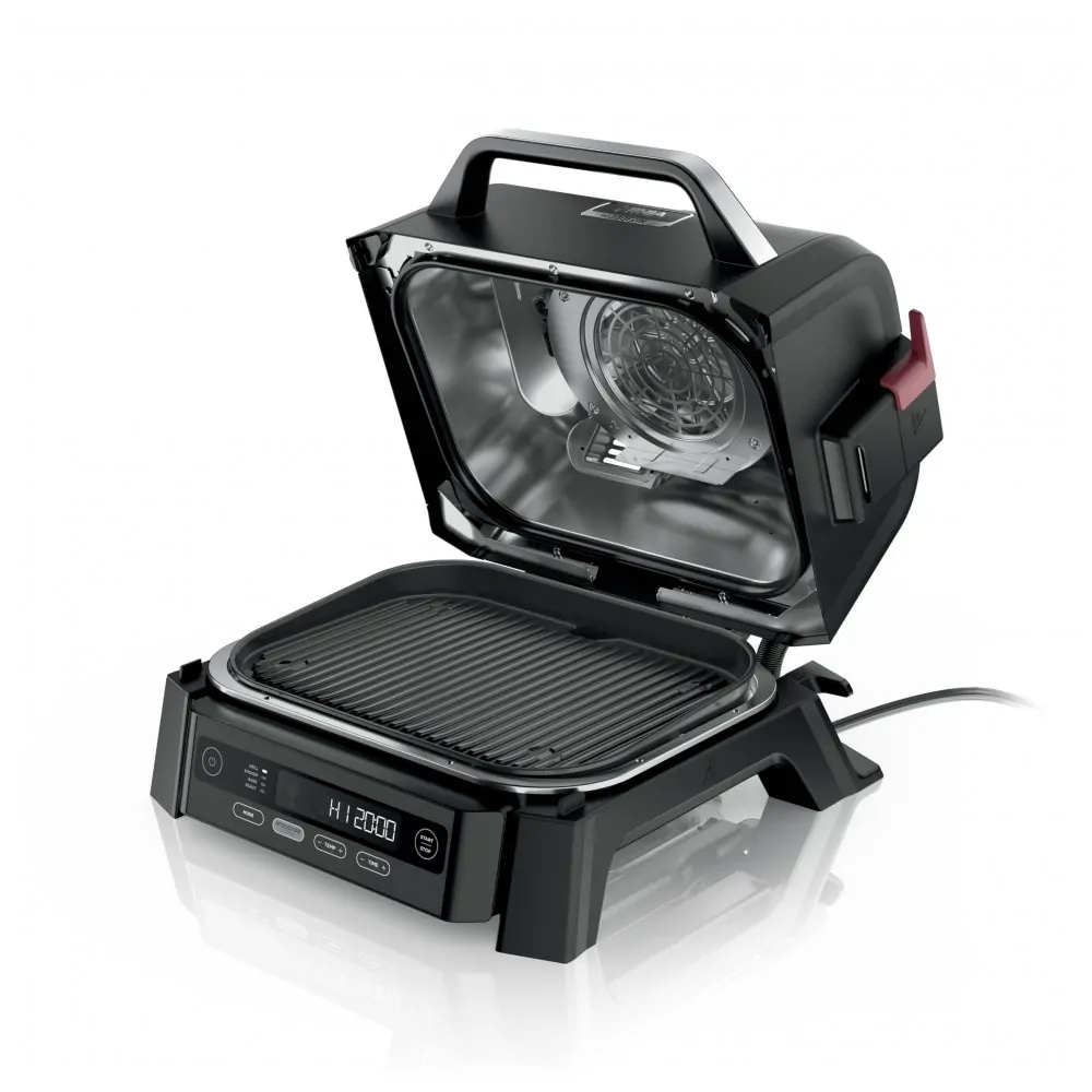 Churrasqueira Elétrica Ninja Woodfire Outdoor Grill Smoker 4 em 1 OG301 1760W 110V