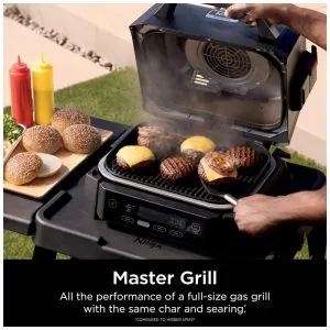 Churrasqueira Elétrica Ninja Woodfire Outdoor Grill Smoker 4 em 1 OG301 1760W 110V