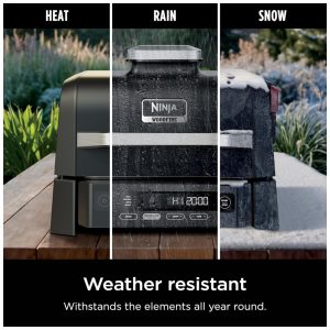 Churrasqueira Elétrica Ninja Woodfire Outdoor Grill Smoker 4 em 1 OG301 1760W 110V
