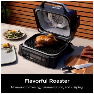 Churrasqueira Elétrica Ninja Woodfire Outdoor Grill Smoker 4 em 1 OG301 1760W 110V