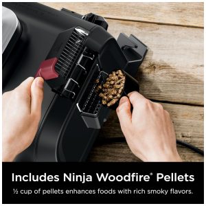 Churrasqueira Elétrica Ninja Woodfire Outdoor Grill Smoker 4 em 1 OG301 1760W 110V
