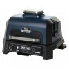 Ninja Woodfire Pro XL Grill e Defumador 4 em 1, Termômetro Integrado, Elétrico e Portátil Azul Marinho
