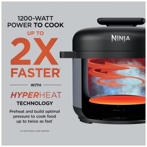 Panela de Pressão Elétrica Ninja HyperHeat Roxo Pedra 6,2 L 9 em 1 SimpliServe Pot 1200 W PC201SP 110V