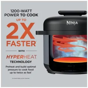 Panela de Pressão Elétrica Ninja HyperHeat Roxo Pedra 6,2 L 9 em 1 SimpliServe Pot 1200 W PC201SP 110V