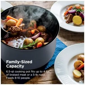 Panela de Pressão Elétrica Ninja HyperHeat Roxo Pedra 6,2 L 9 em 1 SimpliServe Pot 1200 W PC201SP 110V