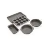 Conjunto formas para assar 5 peças Ninja Foodi cinza antiaderente NeverStick Premium