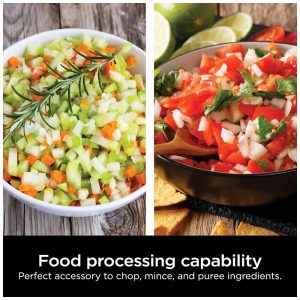 Processador de Alimentos 3 xícaras Ninja Foodi Power Chopper Preto 710 ml para Sistema Power Mixer 110V