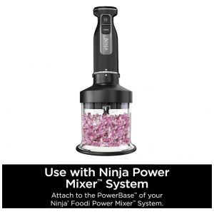 Processador de Alimentos 3 xícaras Ninja Foodi Power Chopper Preto 710 ml para Sistema Power Mixer 110V