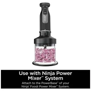 Processador de Alimentos 3 xícaras Ninja Foodi Power Chopper Preto 710 ml para Sistema Power Mixer 110V