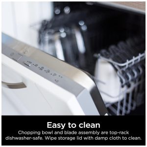 Processador de Alimentos 3 xícaras Ninja Foodi Power Chopper Preto 710 ml para Sistema Power Mixer 110V