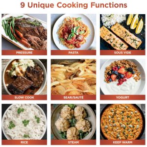 Panela de Pressão Elétrica Ninja HyperHeat Branca 6,2 L 9 em 1 SimpliServe Pot 1200 W PC201WH 110V