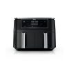 Fritadeira a Ar Ninja DZ302 Foodi 10L Zona Dupla 6 em 1 Preta 120V